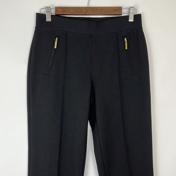 DANA BUCHMAN signature women’s pants black with gold zipper detail 2 - Picture 5 of 9